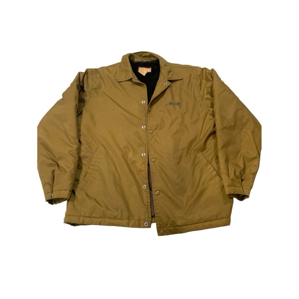 Stüssy Vintage Faux Fur Lined Thermolite Size Large Men's Jacket Streetwear